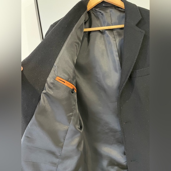 Cristobal Black Dress Coat - Picture 3 of 4